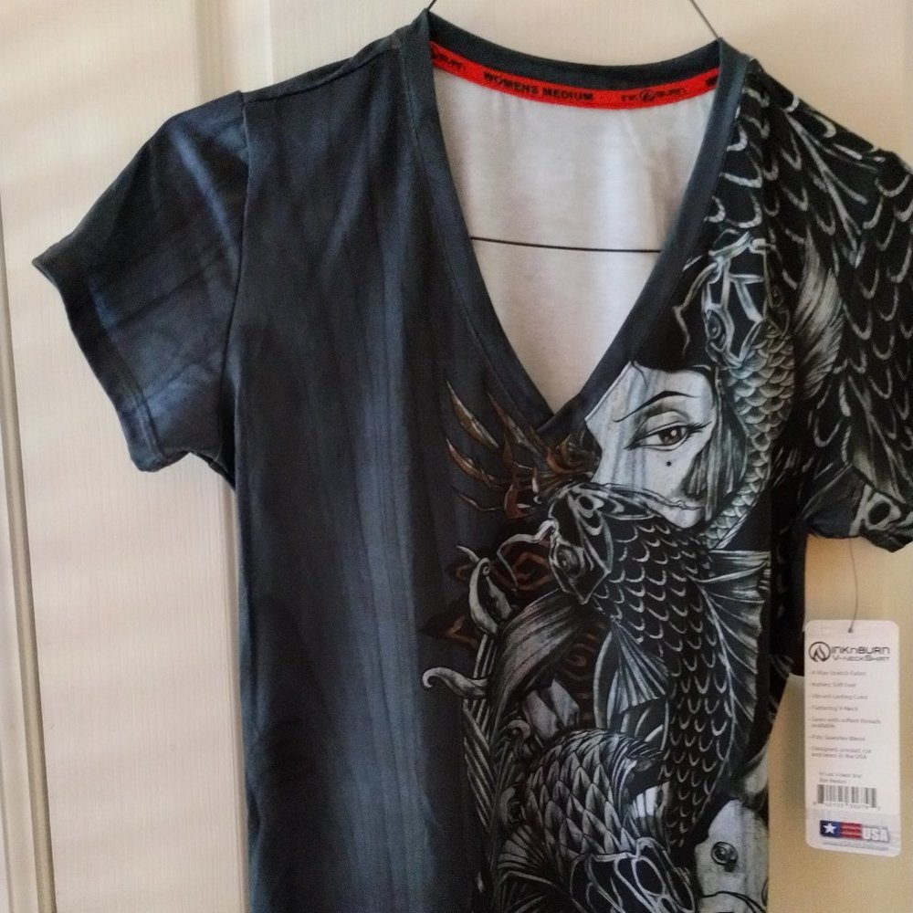 INKnBURN Lust V Neck NEW with Tags Sz M